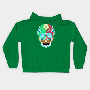 luchador skeleton ecopop Kids Hoodie